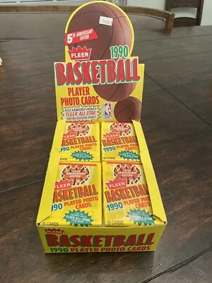 (1) Pack Cera Sellada 1990 Fleer Baloncesto Michael Jordan 5to Año Foto 1 de 4