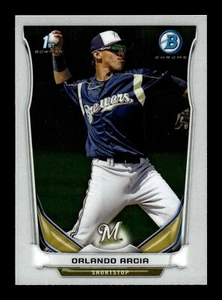 2014 Bowman Baseball #BCP71 Orlando Arcia Chrome Prospects Milwaukee Brewers - Picture 1 of 2