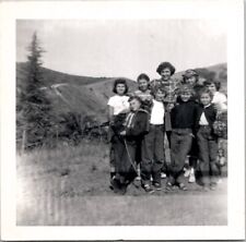 Boy Scout Troop 153 On A Hike Brotherhood Americana 1950s Vintage Photograph