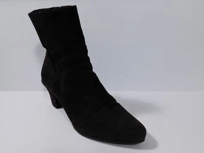 AUTÉNTICO PRADA Para Mujer Marrón Gamuza Cremallera Lateral Botín Talla 38.5 Foto 1 de 4