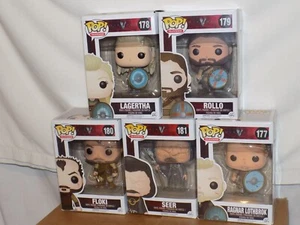 Funko Pops Vikings Full Set Ragnar, Floki, Lagertha, Rollo and Seer - Picture 1 of 7