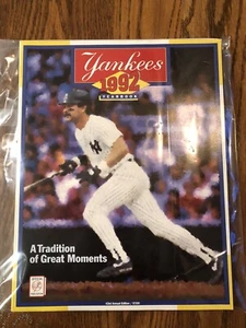 1992 NY Yankees  Yearbook. Mattingly. Mint, Smoke Free Home Free Shipping. - Picture 1 of 1