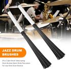 2Pcs Cajon Brush Telescoping Drum Brushes Nylon Sticks Percussion For Jazz2617