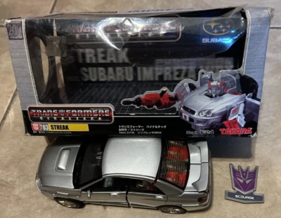 Takara Transformers Binaltech BT-03 Streak Subaru Impreza WRX Silver in Box 1:24 - Image 1 of 4
