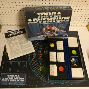 Trivia Adventure Quiz Pressman Juego de Mesa #2000 De Colección 1983 COMPLETO - Imagen 1 de 12