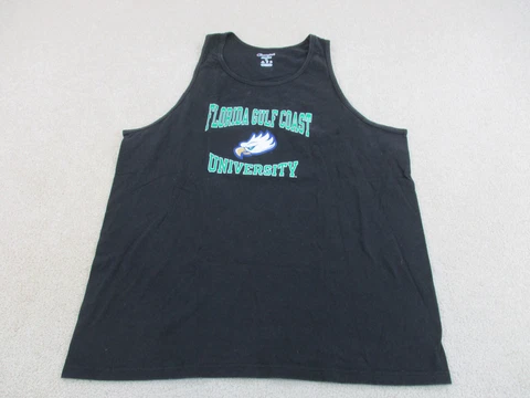 Florida Gulf Coast Eagles Shirt Adult Extra Large Black Green Football Mens A68 Cover