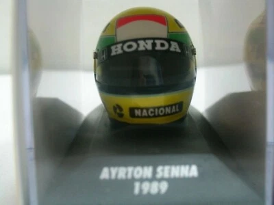 WOW EXTREMELY RARE Helmet Senna 1989 Rheos McLaren GP Hockenheim 1:8 Minichamps - Image 1 of 3