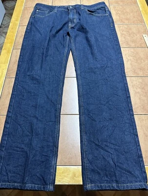 Pantalones de mezclilla holgados Miskeen Hip Hop 40 x 32 Y2K pierna ancha bordados patinador ropa de calle Foto 1 de 4