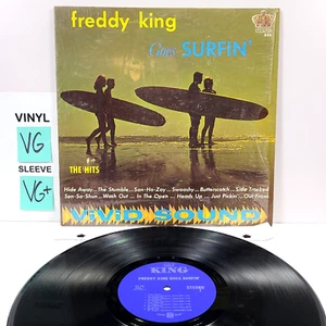 Freddy King Goes Surfin LP King 1963 VG Vinyl Promo Shink Stereo 1st Press #X16 - Picture 1 of 17
