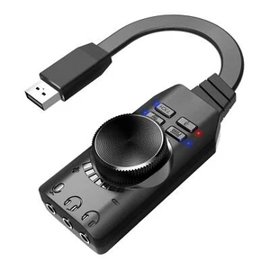 USB 2.0 to 3.5mm Audio External Plug Play Earphone Stereo Sound Card - Picture 1 of 6