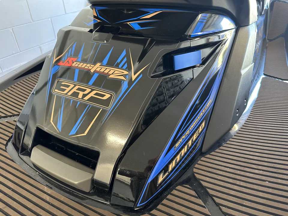 Yamaha Waverunner FX Compartimento trasero CNC Juego de pestillos - Azul Foto 1 de 4