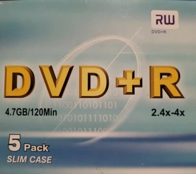 DVD+R - 2.4x-4x 4.70GB/120min • (5pk) New Slim Case - Image 1 of 2
