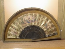 ANTICO VENTAGLIO CON PAGINA DIPINTA