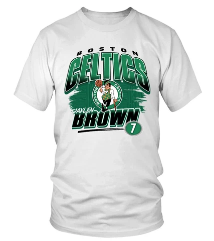 BOSTON CELTICS BASKETBALL 2023 PLAYER JAYLEN BROWN #7 UNISEX T-SHIRT GIFT FAN Cover