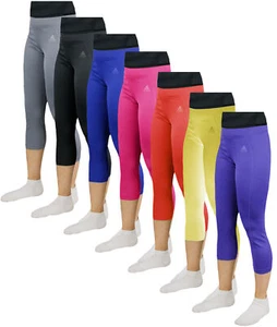 Adidas Girl's 7-16 TechFit 3/4 Tight Performance Pants - Picture 1 of 11
