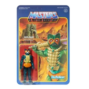 Action Figure: Masters of the Universe ReAction: MER-MAN (Clear Green - Limited  - Imagen 1 de 3