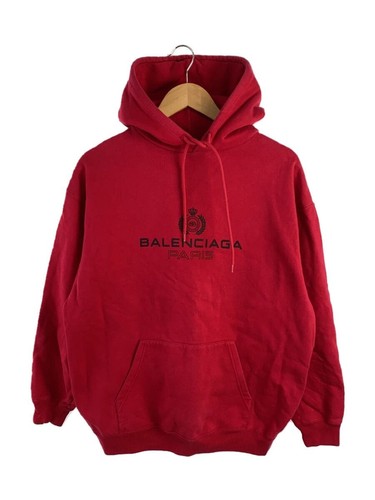 Felpa con cappuccio BALENCIAGA rossa XS usata