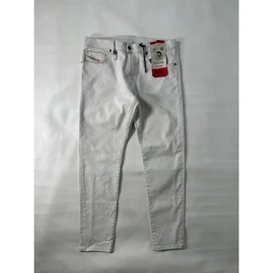 Jeans Diesel D-Strukt slim fit uomo denim bianco W36 L30 elasticizzato nuovo con etichetta - Foto 1 di 16