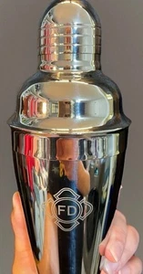 Godinger Edelstahl Cocktail & Getränkemixer FD Feuerwehr Bar Shaker - Bild 1 von 24