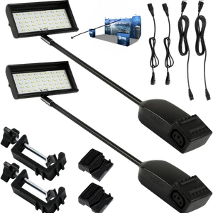 2pcs LED Trade Show Arm Light 6000K Booth Exhibit Display Lighting Stage Black - Picture 1 of 8
