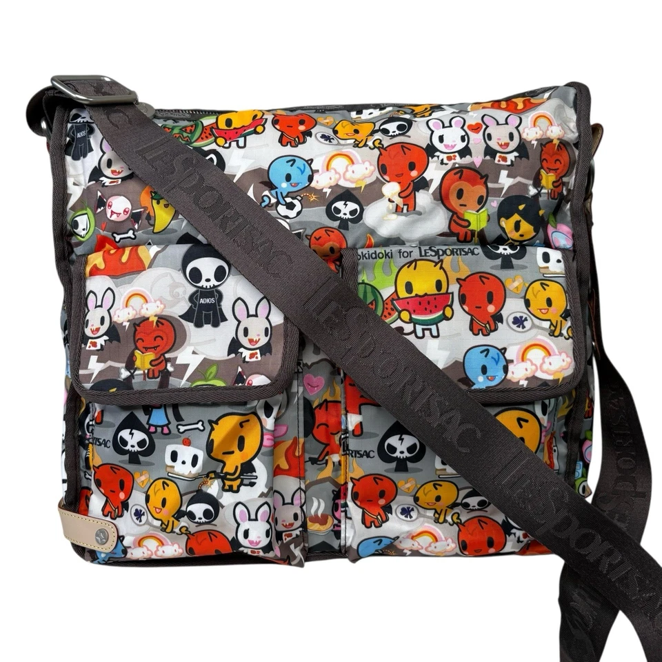 Tokidoki LeSportsac Stellina Messenger Bag Paradiso Inferno Print Rare Crossbody - Image 1 of 4
