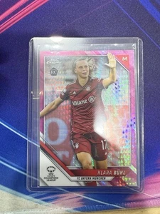 2021 Topps Chrome UEFA Women's Champions League KLARA BUHL Pink /150 - Picture 1 of 2