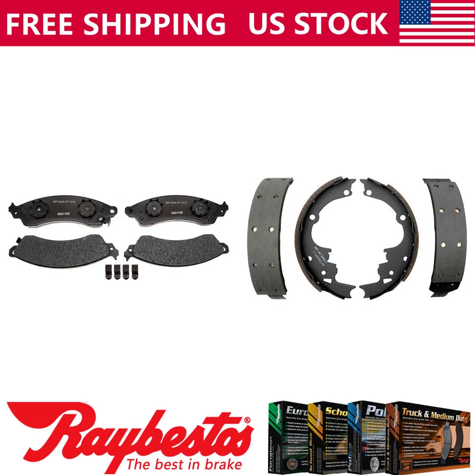 Kit pastillas de freno y zapatas de freno delanteras traseras metálicas para Chevrolet Camaro 1988-1992 Foto 1 de 4