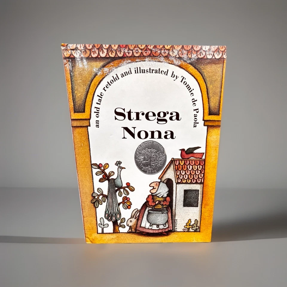 Strega Nona: An Old Tale RARE Deluxe Reinforced Binding, Early Reprint, Mid1970s — 第 1/4 张图片