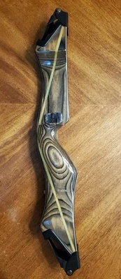 Bear B Handle Custom Kodiak Gainesville Green Stripe Takedown Bow Riser #B-6356 - Image 1 of 4