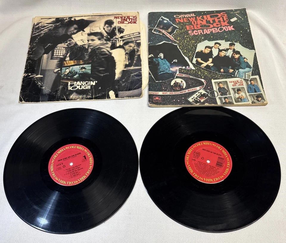 VTG New Kids On The Block Hang Tough Vinyl Record Step By Step Single NOT MINT! - Image 1 of 4