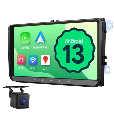 2 DIN Android 13 CarPlay Autoradio VW Golf 5 6 Plus Touran Tiguan Passat B6 Navi - Bild 1 von 4