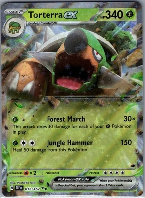Torterra ex - 012/162 SV05: Temporal Forces - Pokemon Card - NM - Image 1 of 2