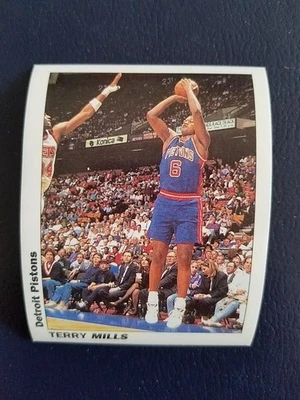 Terry Mills Detroit Pistons 1994 American Pro Service Line Modena Sticker - Image 1 of 2