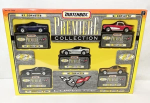 NEW MATCHBOX Premiere CORVETTE COLLECTOR SET 5 Cars 87 61 78 97 & Grand Sport - Picture 1 of 11