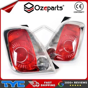 Pair LH+RH Taillights Tail Light Rear Lamp For Fiat 500 2008~2015 - Picture 1 of 7