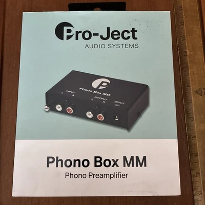 Pro-Ject Phono Box MM Phonograph Preamplifier - Black Preamp Turntable - Image 1 of 4