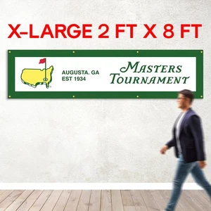 Augusta Golf Fans 2 x 8 Fuß Flagge Georgia National Club Masters Turnier Banner - Bild 1 von 19