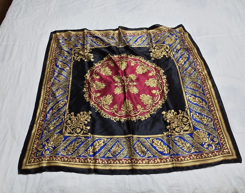 Винтажный шарф для конного спорта Gil de Losne Paris 32 дюйма x 32 дюйма - Изображение 1 из 4