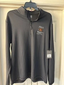 NEW G/FORE G4 Lrg Men's Onyx Brushed Back Tech Golf Quarter Zip Tito’s Vodka - Picture 1 of 2