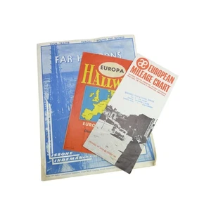 Vintage Europa Broschüre 1960 Ephemera Souvenir Reise Kilometerkarte - Bild 1 von 4