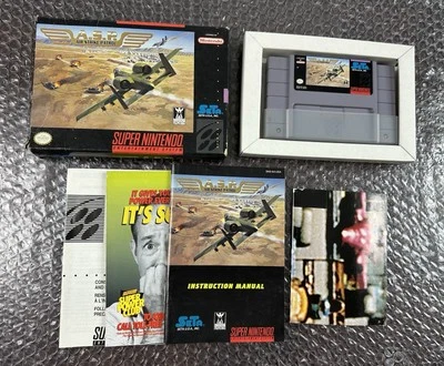 A.S.P. Air Strike Patrol (SNES) Super Nintendo CIB Complete + Poster Tested SETA - Image 1 of 4