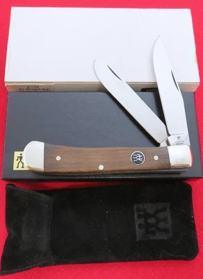 JA Henckels Trapper Knife 2000's Gun Stock Walnut Wood AUTHENTIC German Made! NR - Image 1 of 4