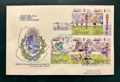 URUGUAY * "FÚTBOL XXXVII COPA AMÉRICA URUGUAY 1995" - FDC Foto 1 de 2