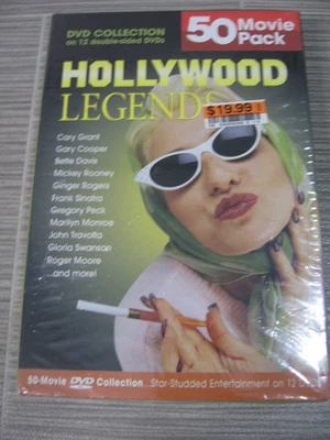 HOLLYWOOD LEGENDS 50 MOVIE PACK - NEW SEALED DVD BOX SET - Imagem 1 de 3