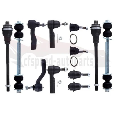 12pcs Front Ball Joints Tie Rod Idler Pitman Arm For 2001-2006 GMC Yukon XL 2500 - Изображение 1 из 4