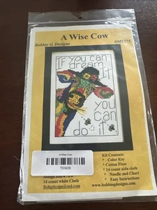 A Wise Cow by Bobbie G. cross stitch Kit - Picture 1 of 2
