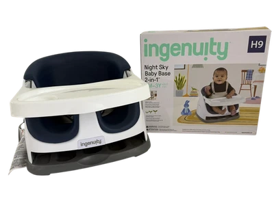 Ingenuity NUEVO Base de Bebé 2 en 1 Elevador Alimentación y Asiento de Piso con Bandeja Autoalmacenable Foto 1 de 4