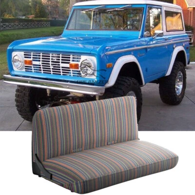 Car Full Size Saddle Blanket Front Bench Seat Cover For Ford Bronco 1996-1972 - Imagem 1 de 4