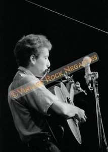 Bob Dylan Newport 1963 - Foto de archivo (8,5"" x 11") del original negativo invisible - Imagen 1 de 1