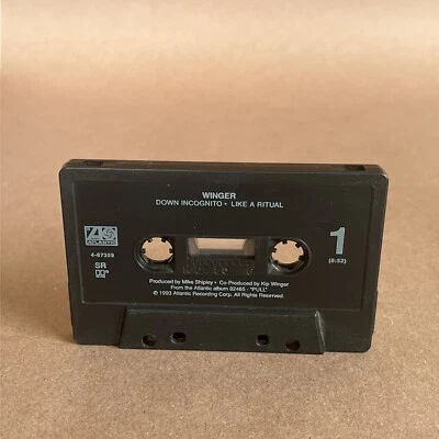 WINGER - Down Incognito / Like A Ritual -  CASSETTE Single ATLANTIC 1993 Foto 1 de 3